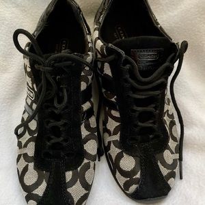 SOLD - Coach Kathleen Tennis Shoes - Blk/Gray Sz 8